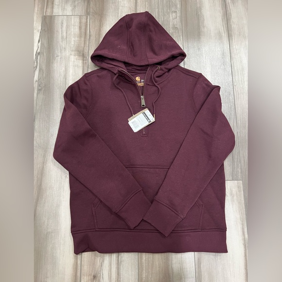 Carhartt Tops - Carhartt 1/4 zip hoodie NWT size medium